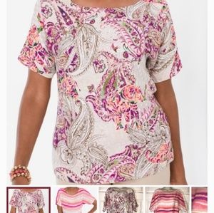 Women's Chico's comfy tee .